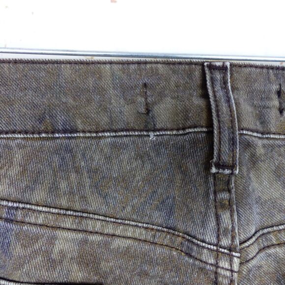 Just Cavalli Jeans Y2K Women 29 Brown Baroque Paisley Print Stretch Skinny Italy - Picture 13 of 15